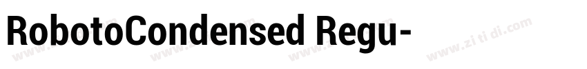 RobotoCondensed Regu字体转换